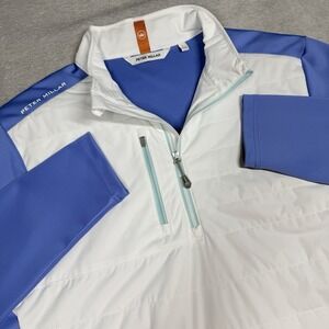 Peter Millar White and Blue Lightweight Jacket